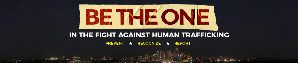 Human trafficking banner