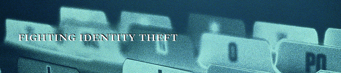 Fighting identity theft banner